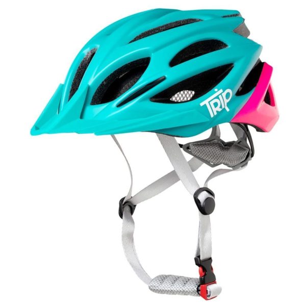 CASCO TRIP MTB BLUE/PINK TALLA M