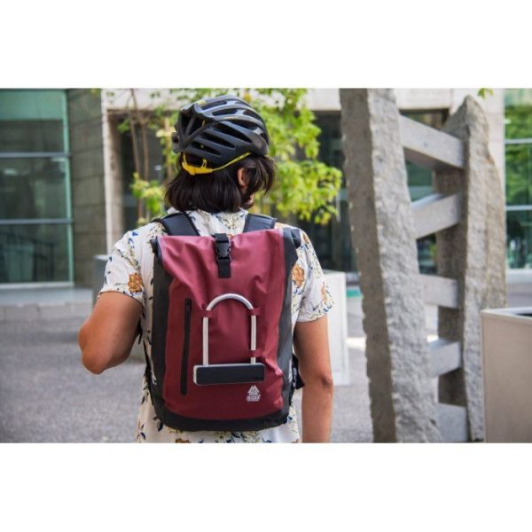 MOCHILA ALFORJA TRASERA WODEN FULL BACKPACK PANNIER 14LT ROJA - Imagen 6