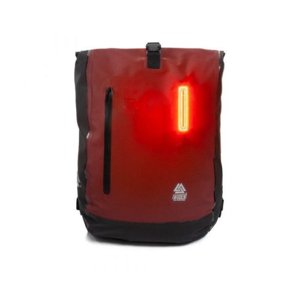 MOCHILA ALFORJA TRASERA WODEN FULL BACKPACK PANNIER 14LT ROJA - Imagen 5