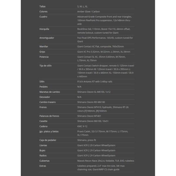 ANTHEM ADVANCED PRO 29 3 Talla S - Imagen 2