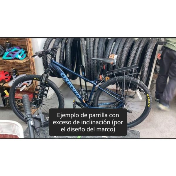 BRAZOS EXTRA LARGOS WODEN PARA INSTALACION DE PARRILLAS EN BICIS 29/700 CUADRO ASIMETRICO - Imagen 2