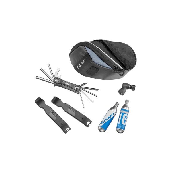 KIT GIANT QUICK FIX KIT COMPRESS BOLSO-HERRAMIENTA 9F- DESMON-BOMBIN CO2- 2CARTUCHOS 16G