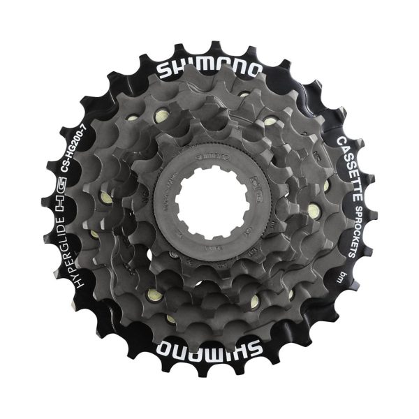 PIÑON CASSETTE SHIMANO TOURNEY CS-HG200-7 7V 12-28T NEGRO CAJA