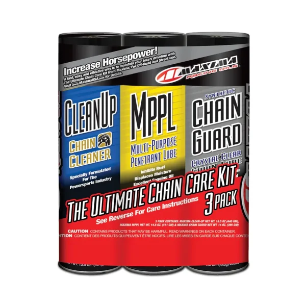 CARE COMBO KIT Maxima SYN CHAIN GUARD ULTIMATE CHAIN 3-PACK